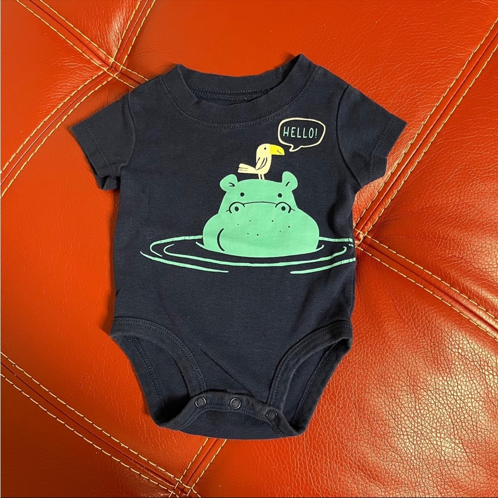 Carters baby blue onesie